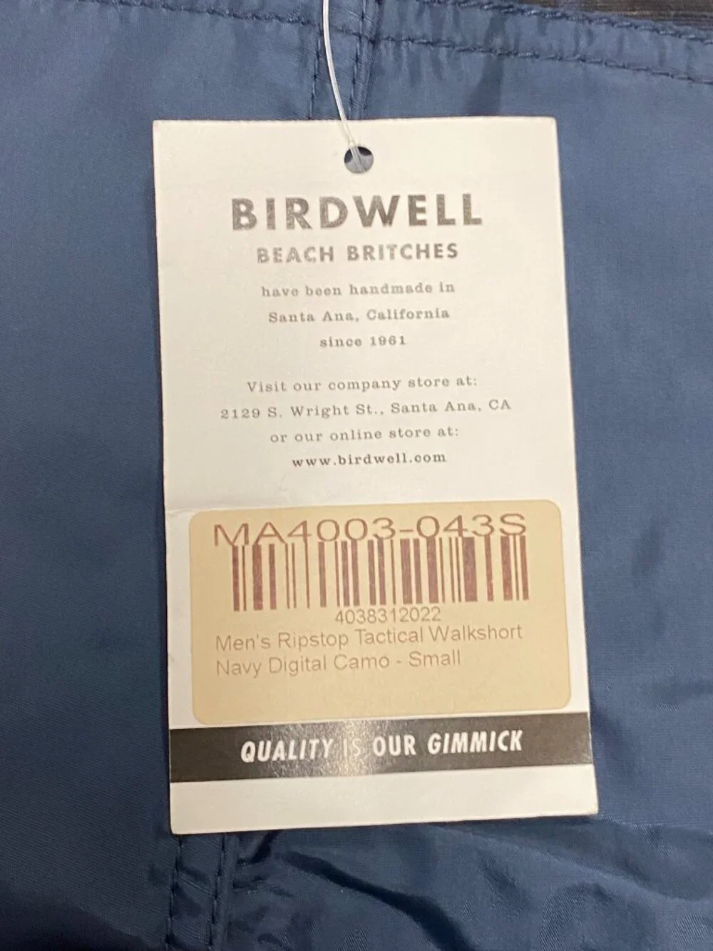 Birdwell Beach Britches Men's Ripstop Tactical Walkshorts - Navy Camo (S)